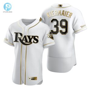 Tampa Bay Rays 39 Kevin Kiermaier Mlb Golden Brandedition White Jersey Gift For Rays Fans stylepulseusa 1 1