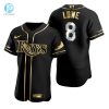 Tampa Bay Rays 8 On Lowe Mlb Golden Brandedition Black Jersey Gift For Rays Fans stylepulseusa 1