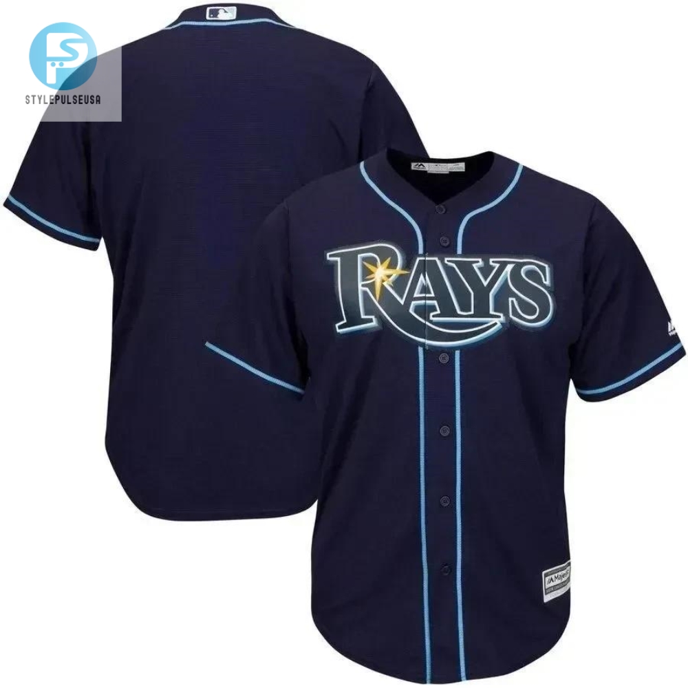 Tampa Bay Rays Big And Tall Cool Base Team Jersey  Navy 