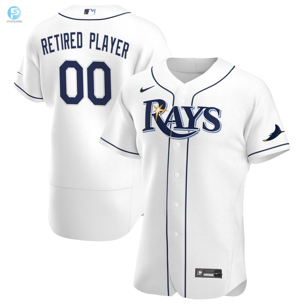 Tampa Bay Rays Home Pickaplayer Retired Roster Authentic Jersey  White Custom Jerseys Mlb 