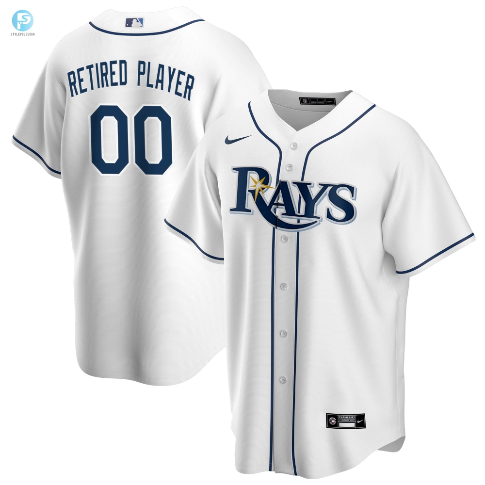 Tampa Bay Rays Home Pickaplayer Retired Roster Replica Jersey  White Custom Jerseys Mlb Ver 1 