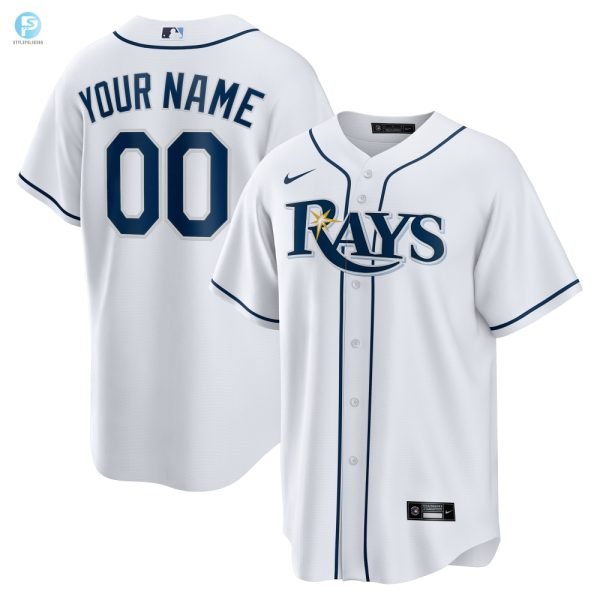 Tampa Bay Rays Home Replica Custom Jersey White Custom Jerseys Mlb stylepulseusa 1