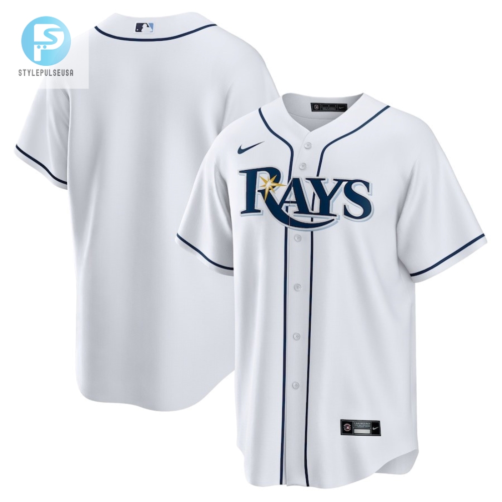 Tampa Bay Rays Home Team Men Jersey  White 