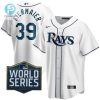 Tampa Bay Rays Kenvin Kiermaier 39 2020 Mlb White Jersey stylepulseusa 1