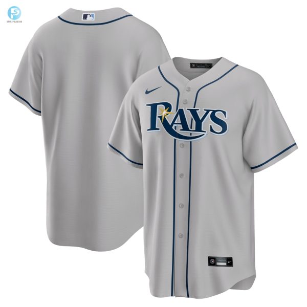 Tampa Bay Rays Road Replica Team Jersey Gray Mlb stylepulseusa 1