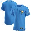 Tampa Bay Rays Spring Training Authentic Team Jersey Light Blue Mlb stylepulseusa 1