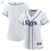 Tampa Bay Rays Womens Home Blank Replica Jersey White Mlb stylepulseusa 1