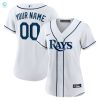 Tampa Bay Rays Womens Home Replica Custom Jersey White Custom Jerseys Mlb stylepulseusa 1