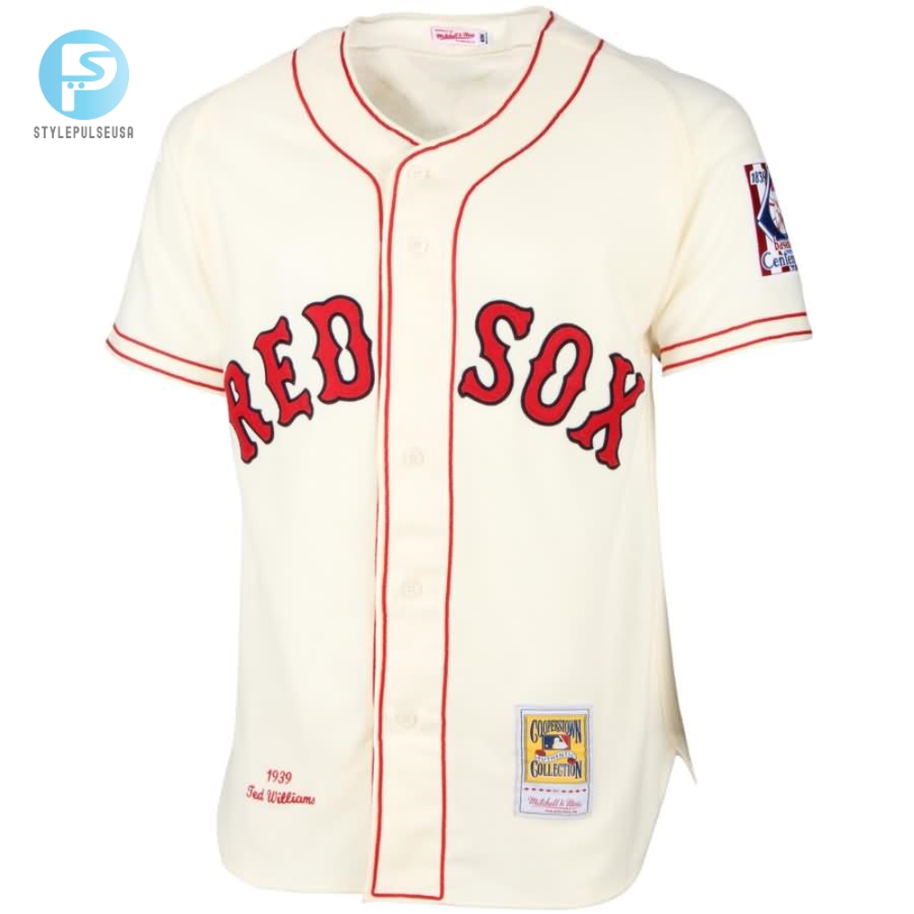 Ted Williams Boston Red Sox Mitchell Ness Mlb Jersey  Cream 