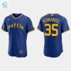 Teoscar Hernandez 35 Seattle Mariners 2023 City Connect Elite Jersey Royal stylepulseusa 1