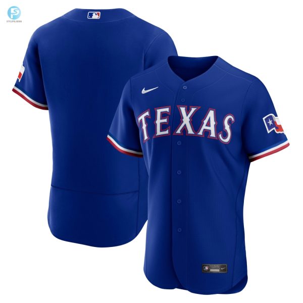 Texas Rangers Alternate Authentic Team Jersey Royal Mlb stylepulseusa 1