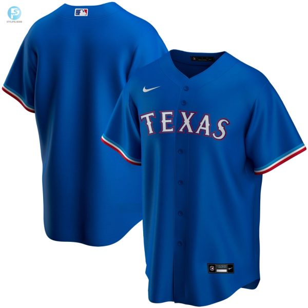 Texas Rangers Alternate Replica Team Jersey Royal Mlb stylepulseusa 1