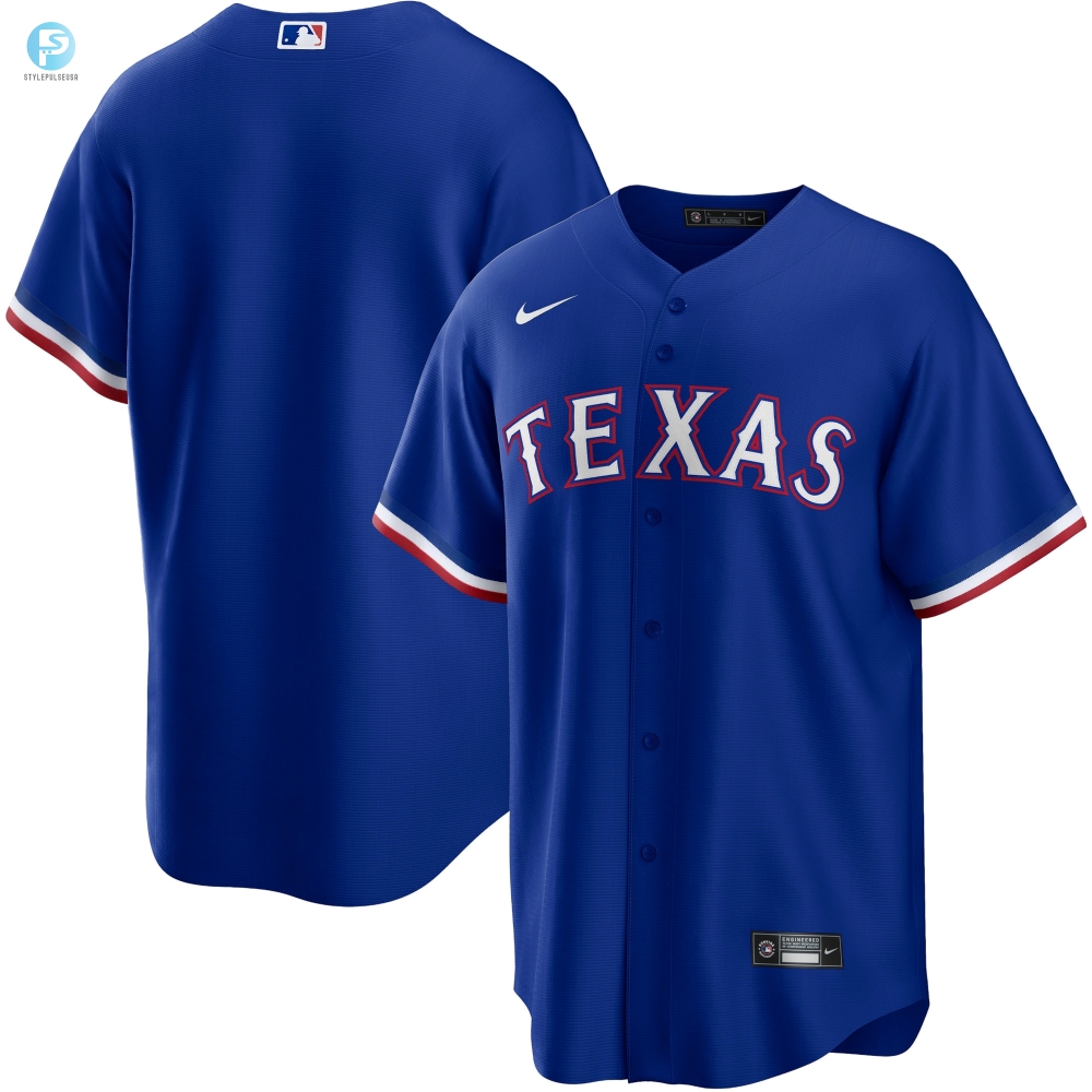 Texas Rangers Alternate Replica Team Logo Jersey  Royal Mlb 