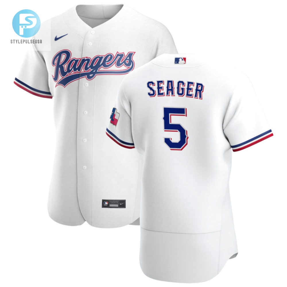 Texas Rangers Corey Seager 5 Mlb White Home Patch Jersey Gift For Rangers Fans 