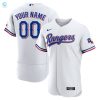 Texas Rangers Home Authentic Custom Patch Jersey White Custom Jerseys Mlb stylepulseusa 1