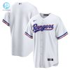 Texas Rangers Home Blank Men Jersey White stylepulseusa 1