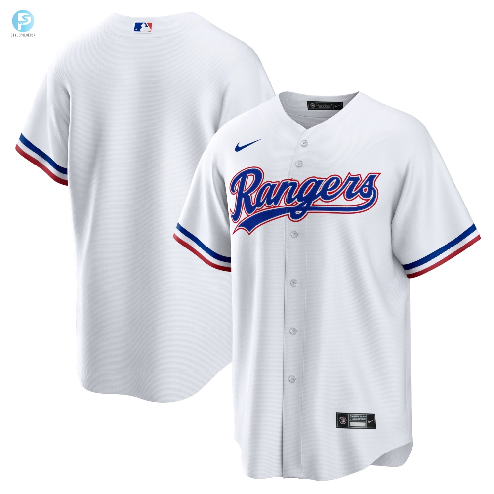 Texas Rangers Home Replica Team Jersey White Mlb 