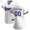 Texas Rangers Womens Home Replica Custom Jersey White Custom Jerseys Mlb Ver 1 stylepulseusa 1