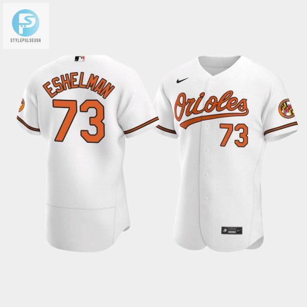 Thomas Eshelman 73 Baltimore Orioles White Home Jersey stylepulseusa 1