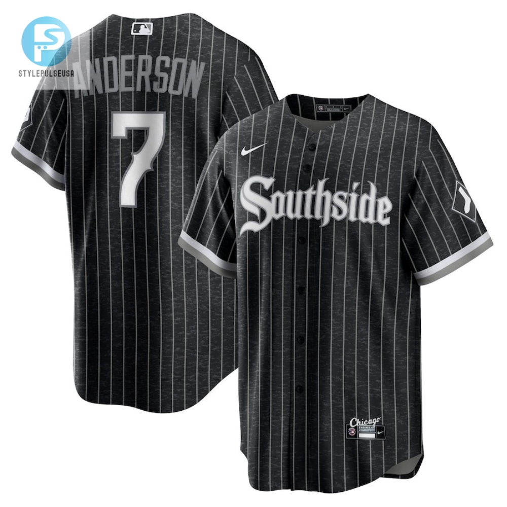 Tim Anderson 7 Chicago White Sox City Connect Player Jersey  Black 