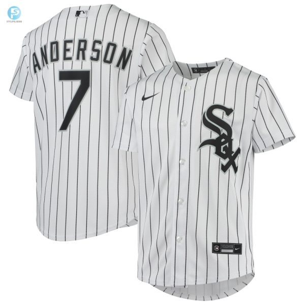 Tim Anderson Chicago White Sox Home Replica Player Jersey White Mlb stylepulseusa 1