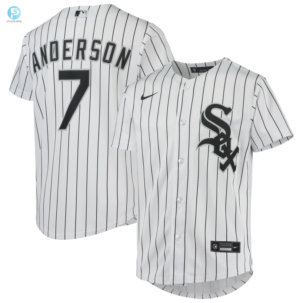 Tim Anderson Chicago White Sox Home Replica Player Jersey  White Mlb 