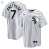 Tim Anderson Chicago White Sox Home Replica Player Jersey Whiteblack Mlb stylepulseusa 1