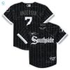 Tim Anderson Chicago White Sox Preschool City Connect Script Replica Jersey Black Mlb stylepulseusa 1