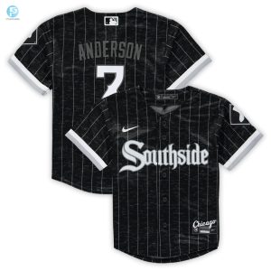 Tim Anderson Chicago White Sox Preschool City Connect Script Replica Jersey Black Mlb stylepulseusa 1 1