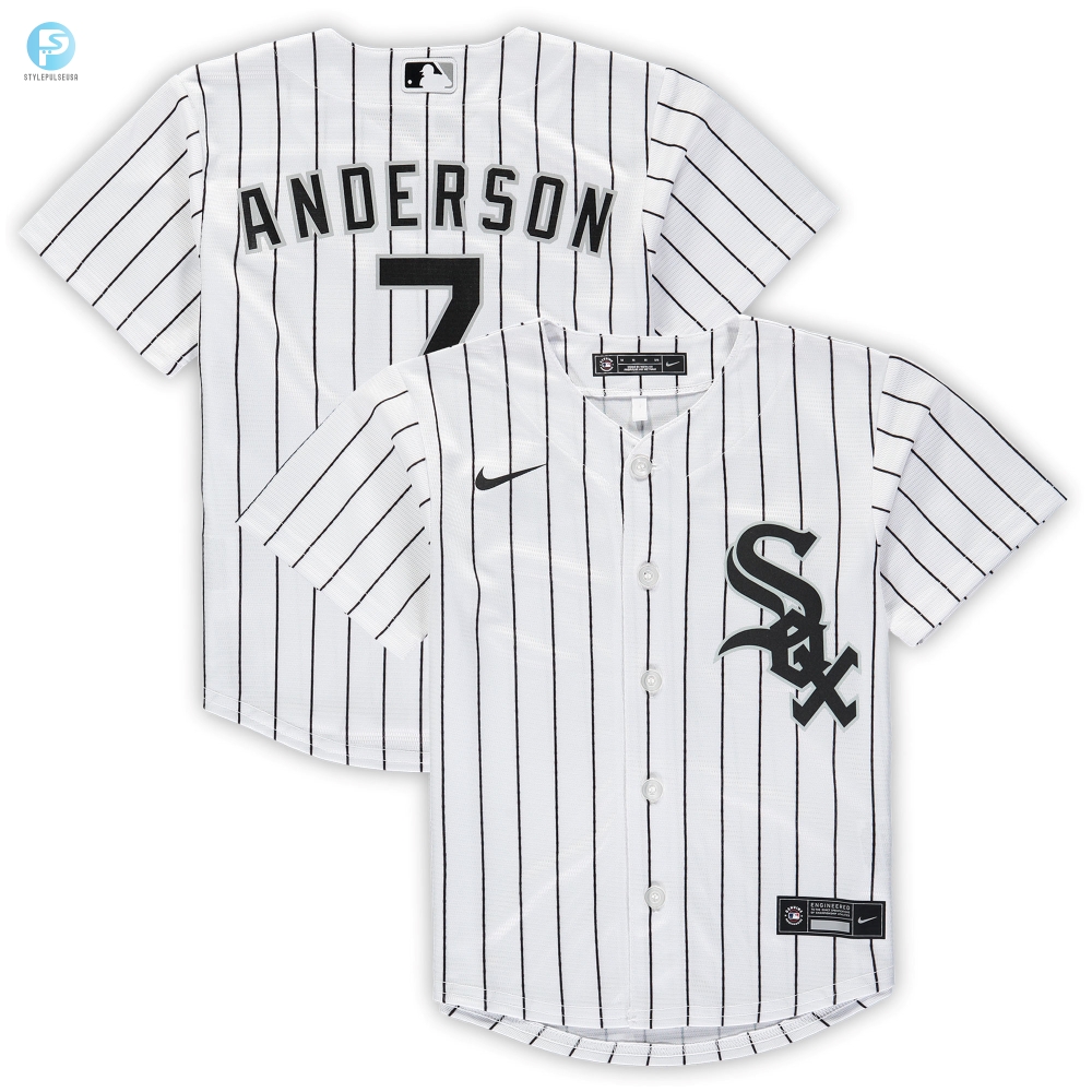 Tim Anderson Chicago White Sox Preschool Home Replica Player Jersey  White Mlb 