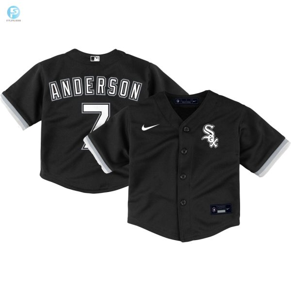 Tim Anderson Chicago White Sox Toddler Alternate Replica Player Jersey Black Mlb stylepulseusa 1