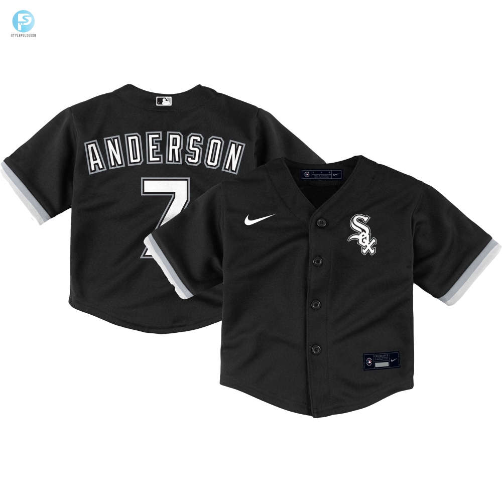 Tim Anderson Chicago White Sox Toddler Alternate Replica Player Jersey  Black Mlb 