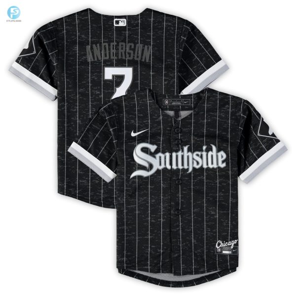 Tim Anderson Chicago White Sox Toddler City Connect Replica Player Jersey Black Mlb stylepulseusa 1