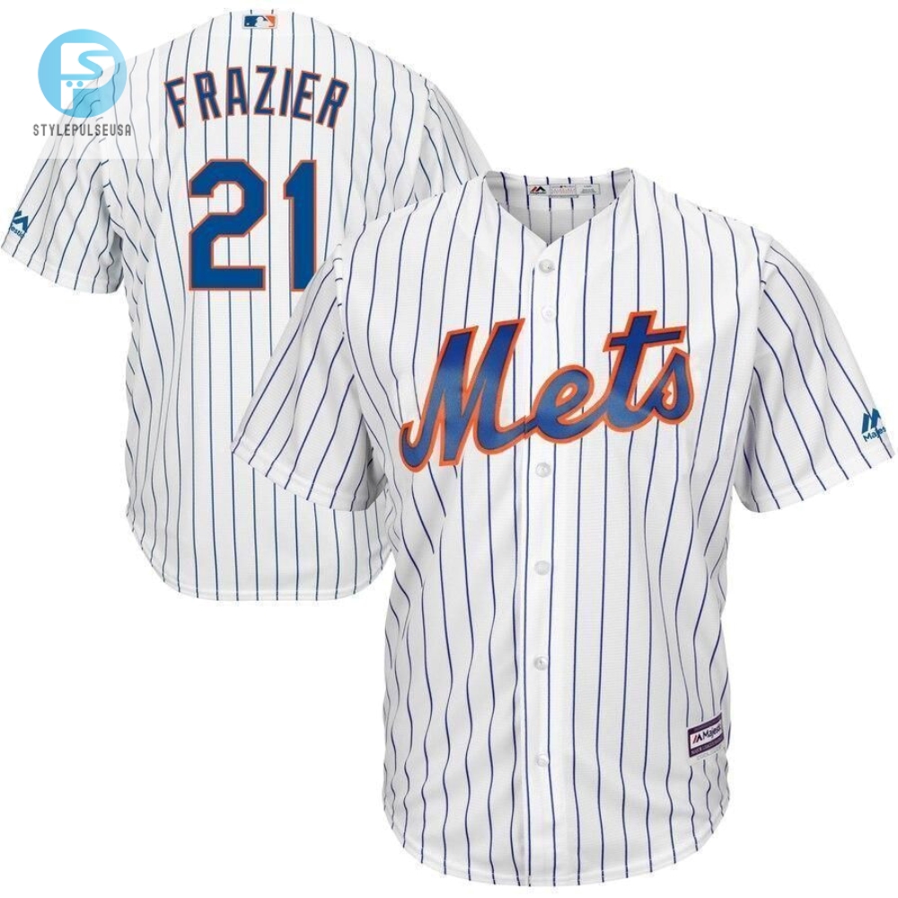 Todd Frazier New York Mets Official Cool Base Player Jersey  White Royal 