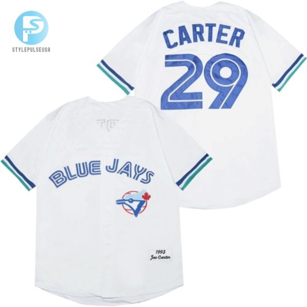 Toronto Blue Jays Joe Carter 29 2020 Mlb White Jersey stylepulseusa 1