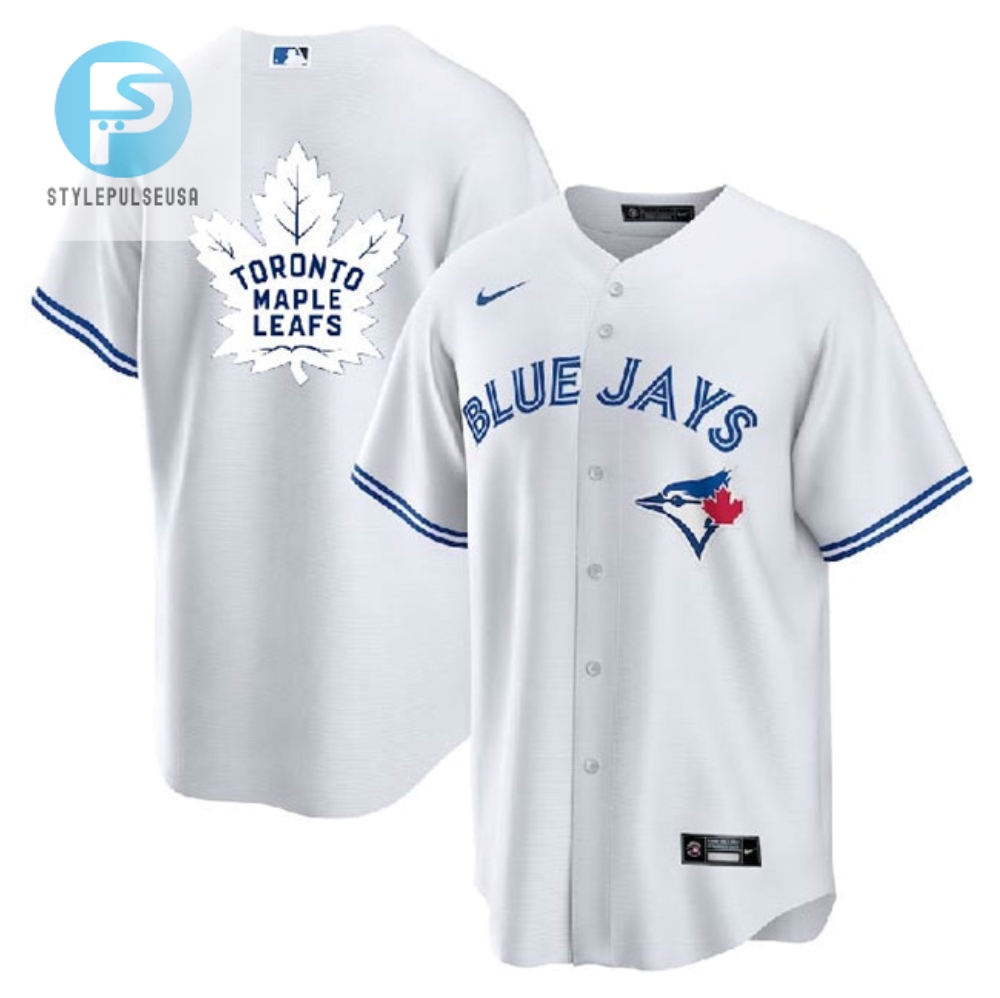 Toronto Blue Jays Leafs White Cool Base Stitched Jersey 