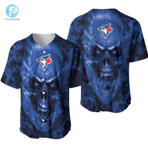 Toronto Blue Jays Mlb Fan Skull Baseball Jersey stylepulseusa 1 1