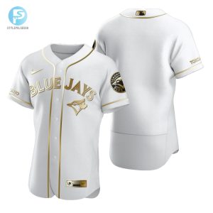 Toronto Blue Jays Mlb Golden Brandedition White Jersey Gift For Blue Jays Fans stylepulseusa 1 1