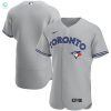 Toronto Blue Jays Road Authentic Team Jersey Gray Mlb stylepulseusa 1