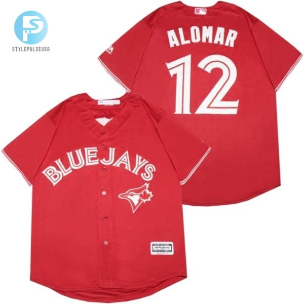 Toronto Blue Jays Roberto Alomar 12 2020 Mlb Red Jersey stylepulseusa 1