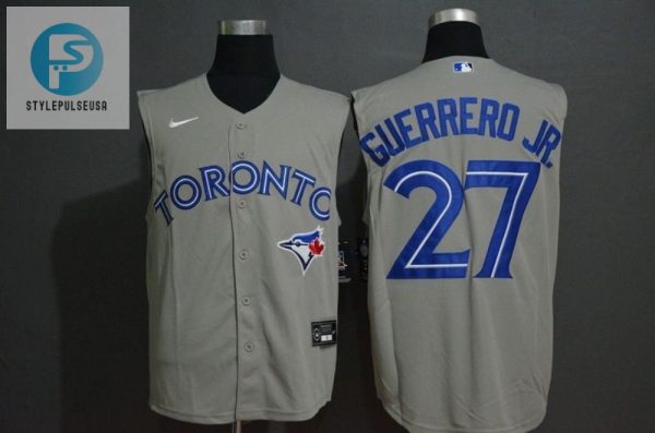 Toronto Blue Jays Vladimir Guerrero Jr. 27 2020 Mlb Grey Jersey stylepulseusa 1