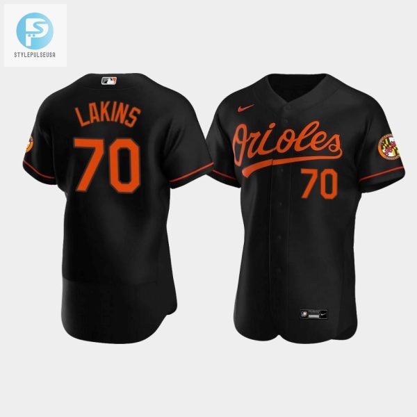 Travis Lakins 70 Baltimore Orioles Black Alternate Jersey stylepulseusa 1 1