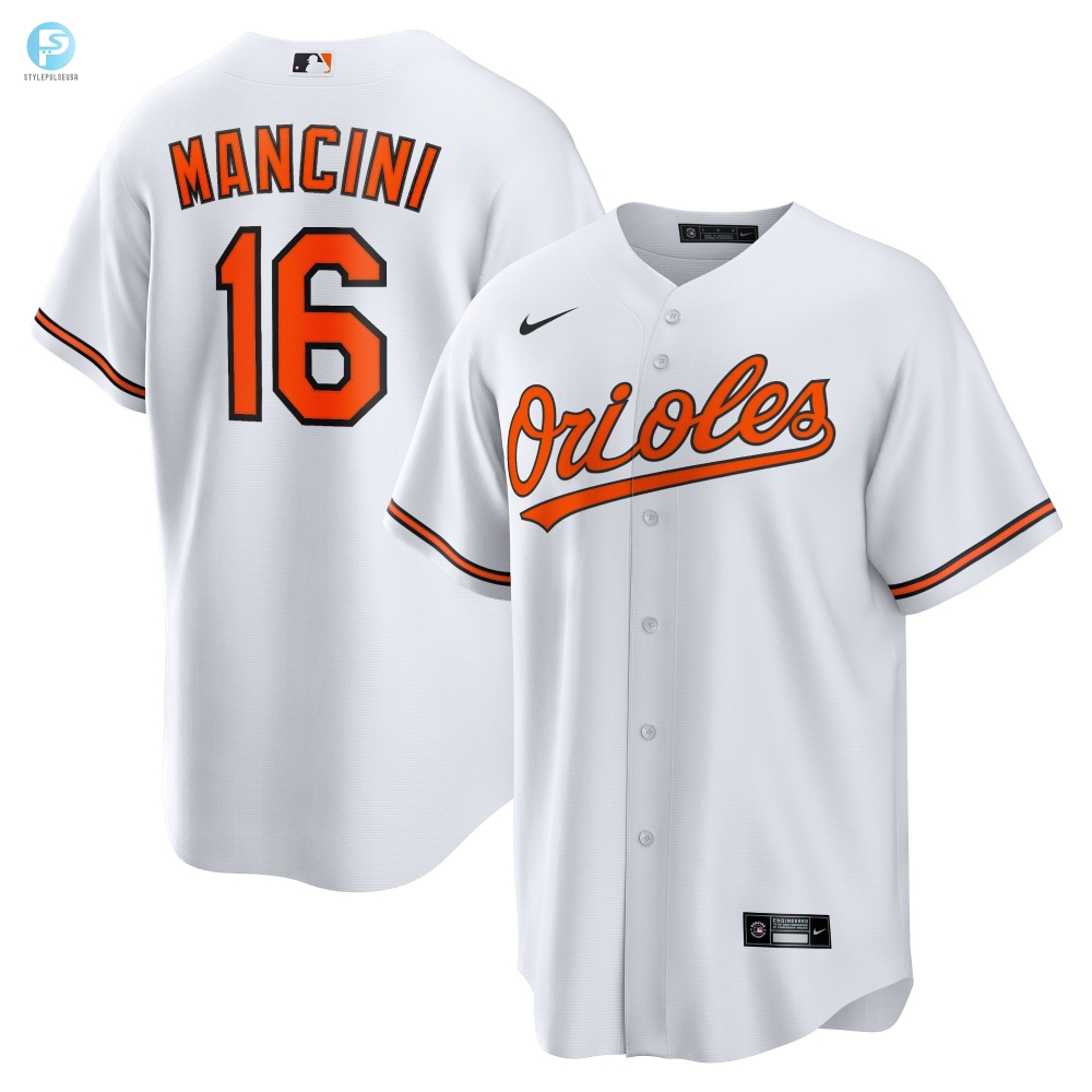 Trey Mancini Baltimore Orioles Home Replica Player Name Jersey  White Mlb 