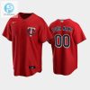 Twins 00 Custom Alternate Jersey Red Jersey stylepulseusa 1