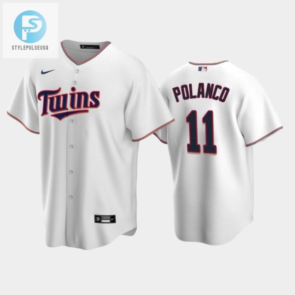 Twins 11 Jorge Polanco Home White Jersey stylepulseusa 1