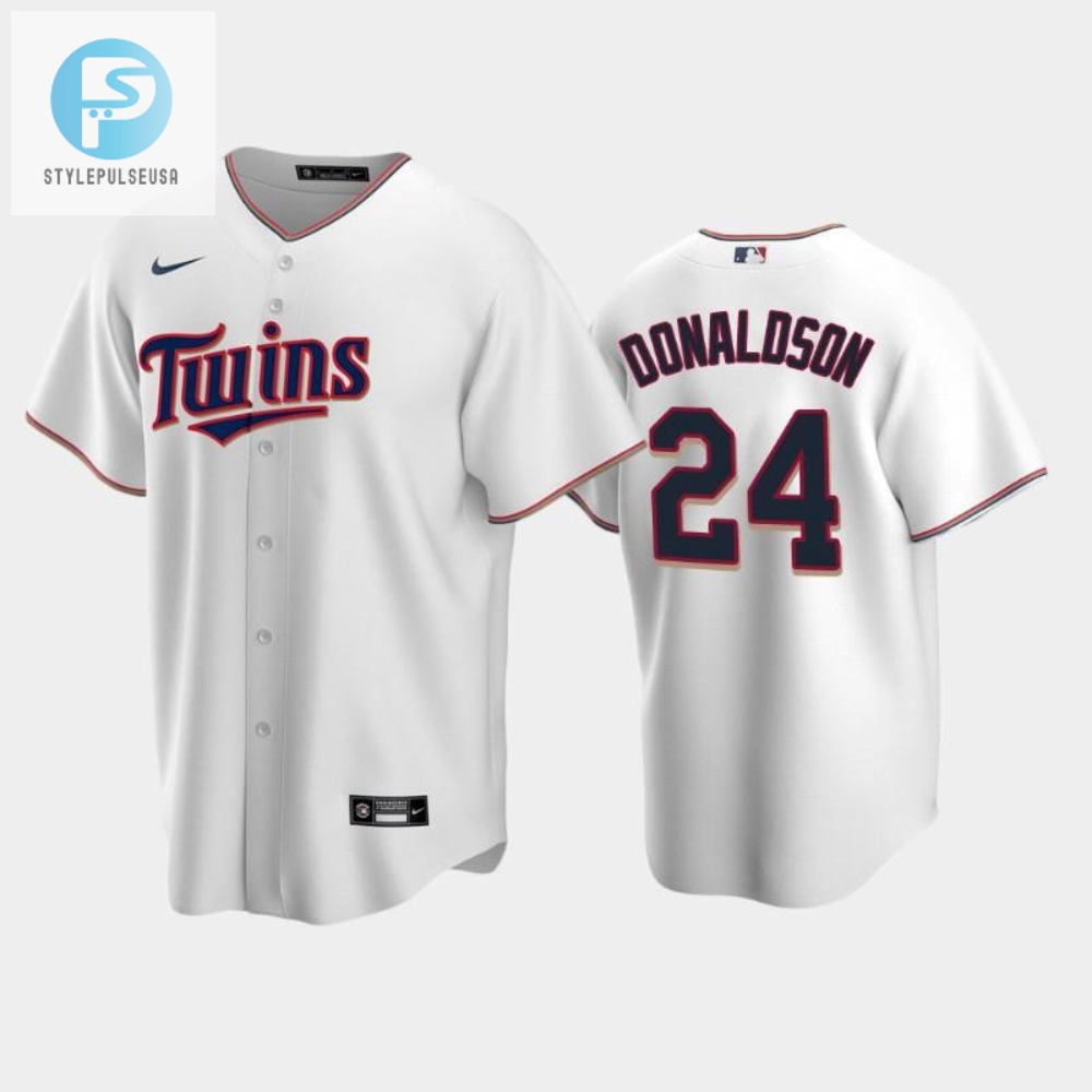 Twins 24 Josh Donaldson Home White Jersey 