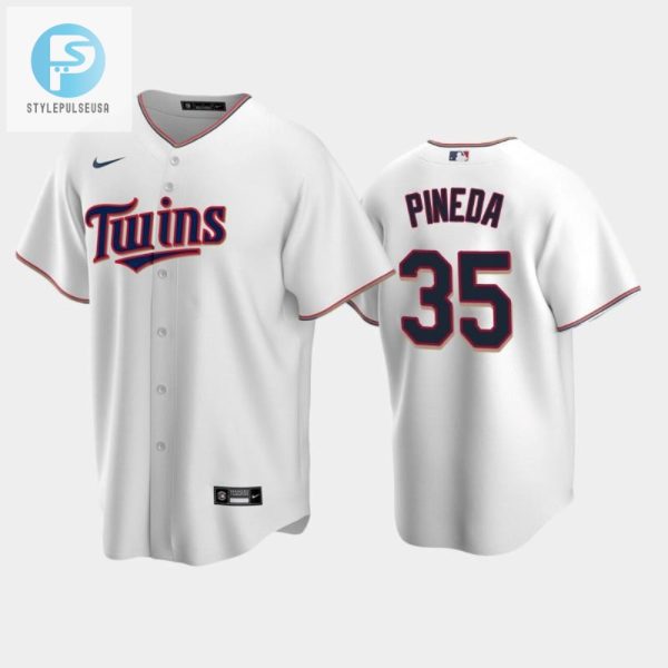 Twins 35 Michael Pineda Home White Jersey stylepulseusa 1