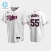 Twins 55 Taylor Rogers Home White Jersey stylepulseusa 1