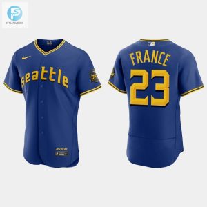 Ty France 23 Seattle Mariners 2023 City Connect Elite Jersey Royal stylepulseusa 1 1