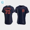 Tyler Alexander 70 Detroit Tigers Navy Alternate Jersey stylepulseusa 1